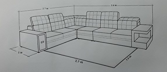 cách bố trí thảm trải phòng khách size 1.6x2.3