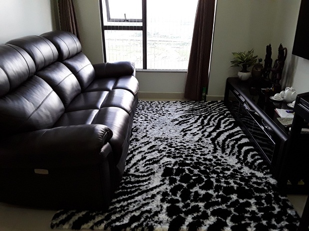 thảm sofa phòng khách hình lông thú